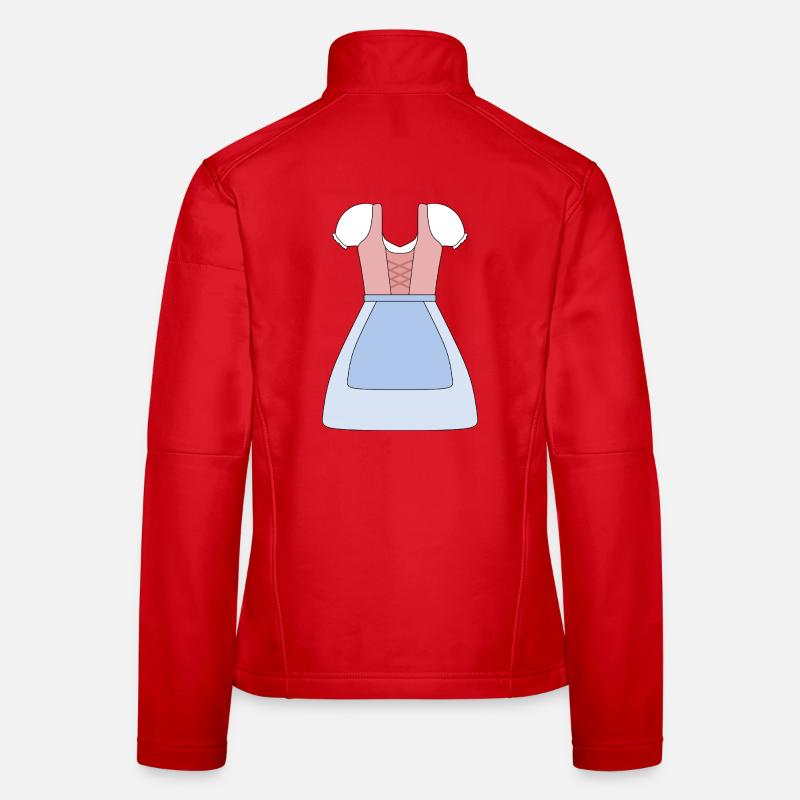 Conception de robe bavaroise traditionnelle Dirndl Veste en tissu softshell Femme