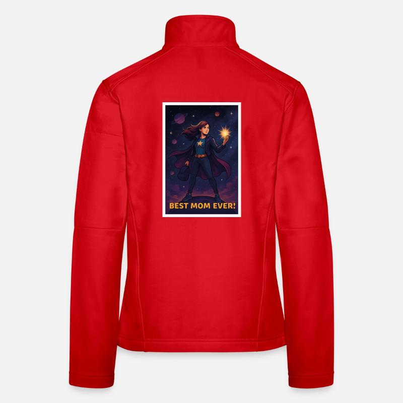 Beste Mutter aller Zeiten Superhelden Poster Frauen Softshelljacke