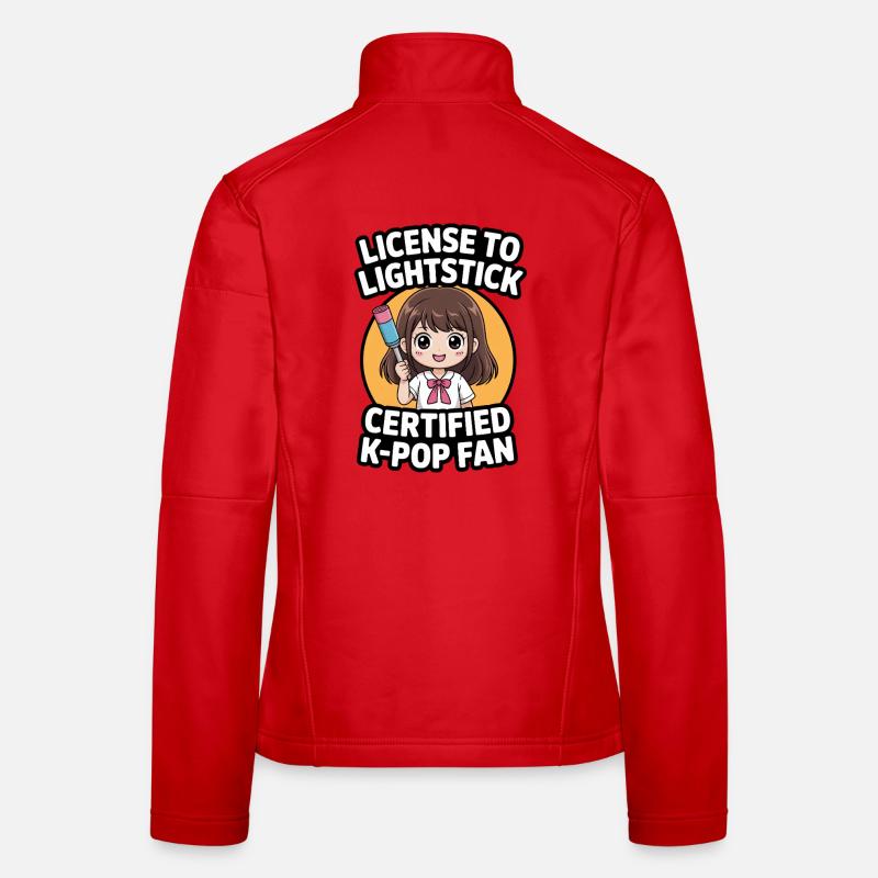 K-Pop Fan Lightstick Corée Veste en tissu softshell Femme