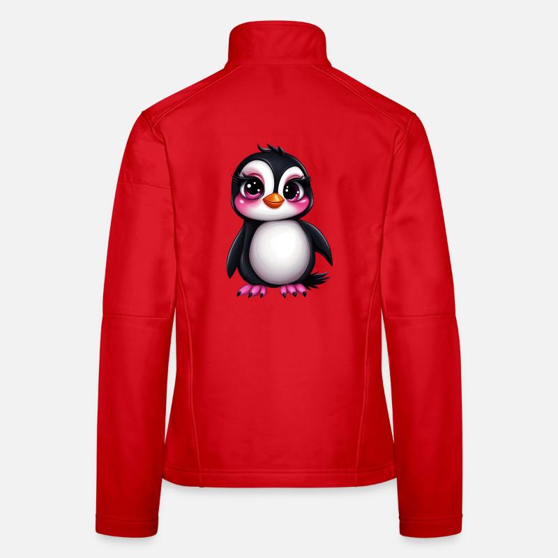 mignon pingouin :) Veste en tissu softshell Femme