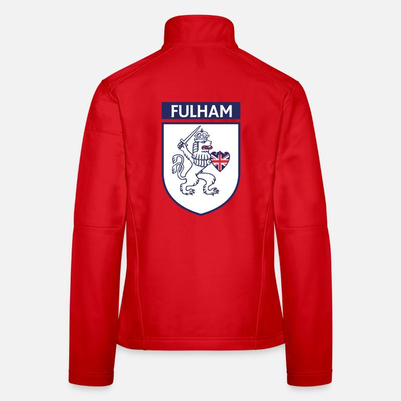 Lion héraldique avec épée Veste en tissu softshell Femme