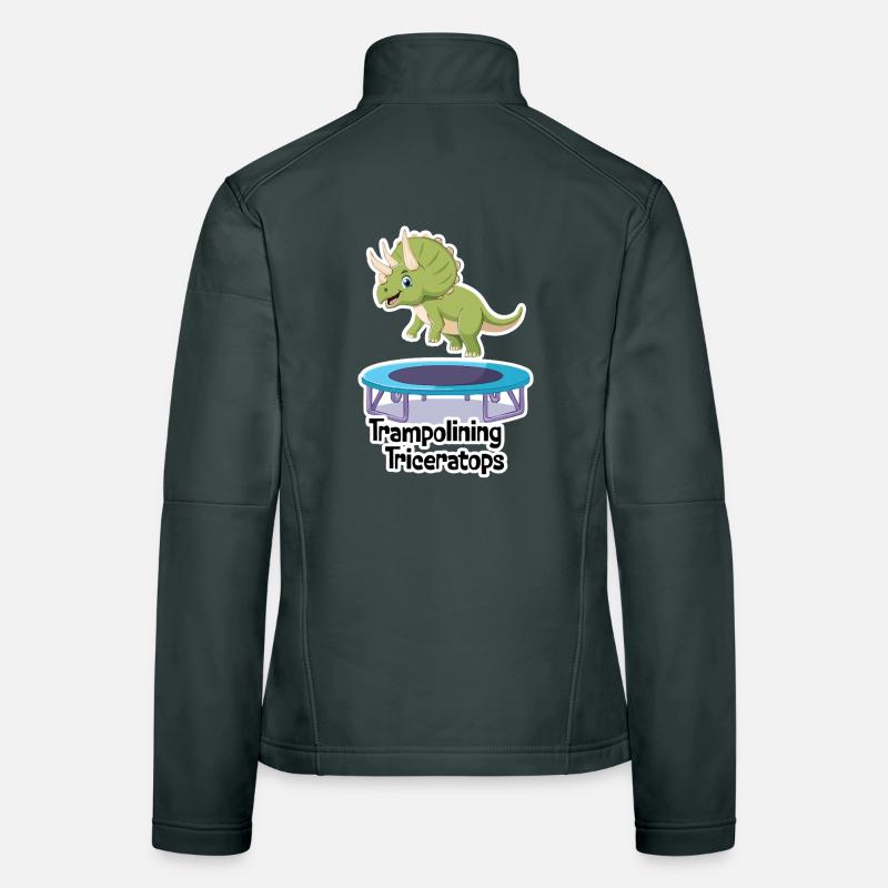 TRICERATOPS-Trampolin Frauen Softshelljacke