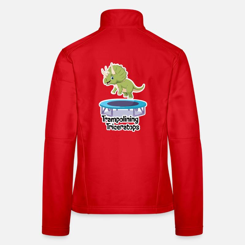 TRICERATOPS-Trampolin Frauen Softshelljacke