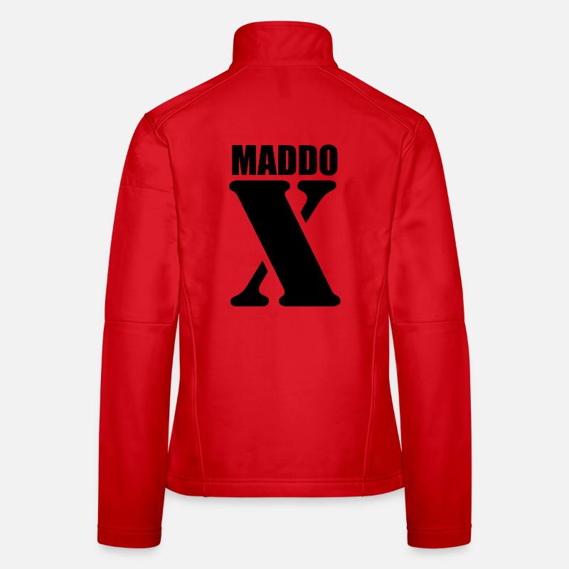 Maddox – First Name Design | Minimal Typography - Women's Softshell Jacket - red