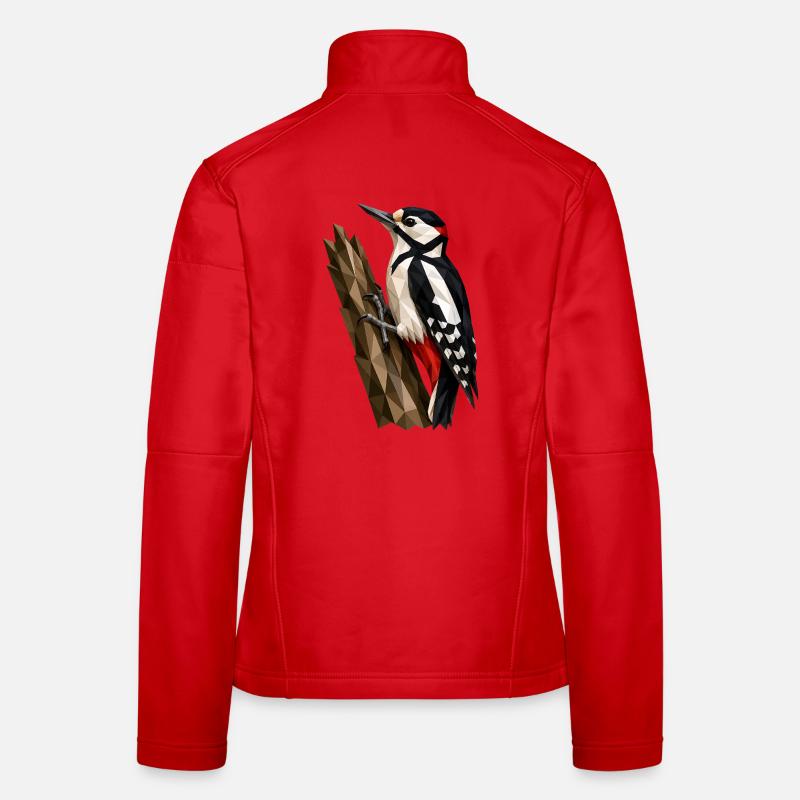 Pic polygonal Veste en tissu softshell Femme