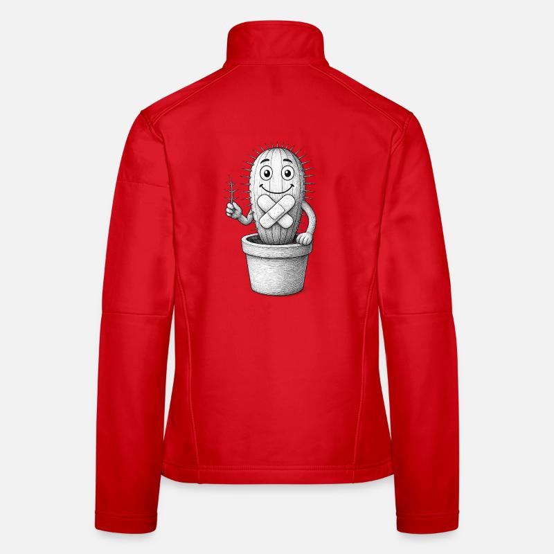 Bandagierter, verspielter Kaktus Frauen Softshelljacke
