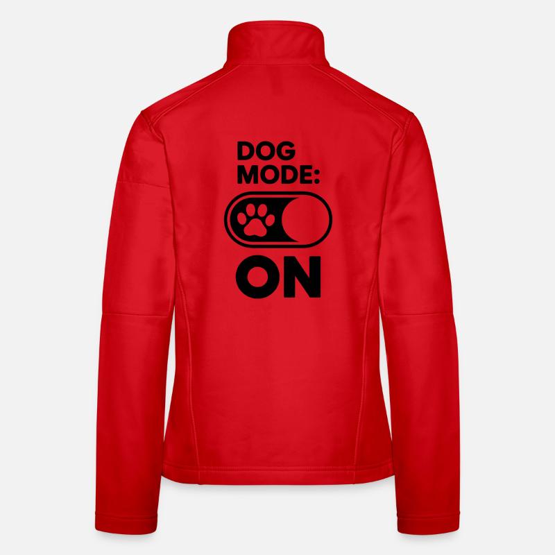 Activez le mode chien Veste en tissu softshell Femme