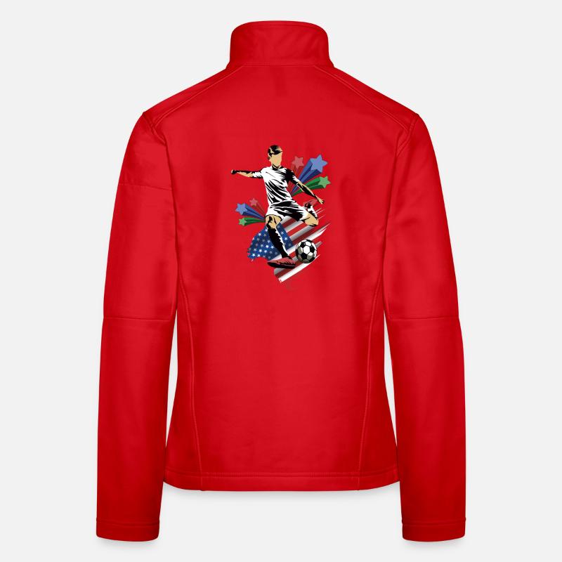 États-Unis - États-Unis - Drapeaux Veste en tissu softshell Femme