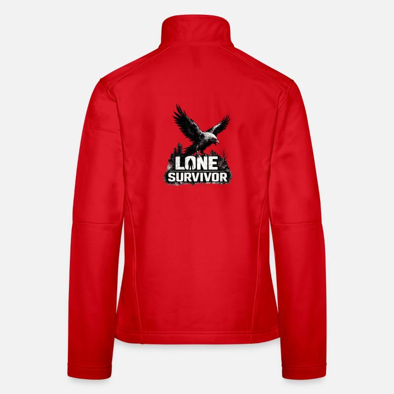 SEUL SURVIVANT | Conception post-apocalyptique de Raven Veste en tissu softshell Femme