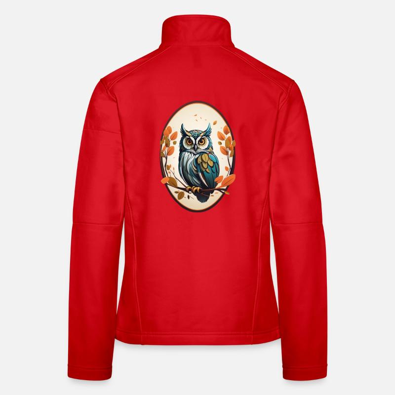 Nachtvogel Eule Frauen Softshelljacke