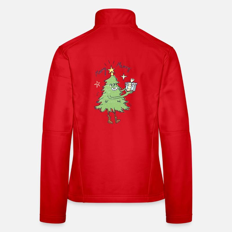 Christmas tree Women's Softshell Jacket