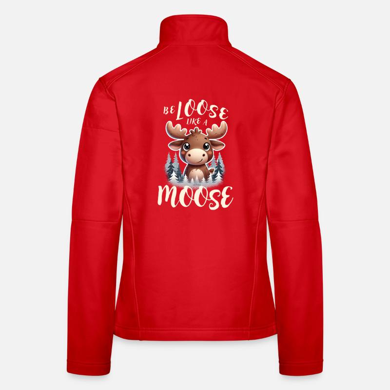 🫎 Be loose like a Moose 🫎 Frauen Softshelljacke