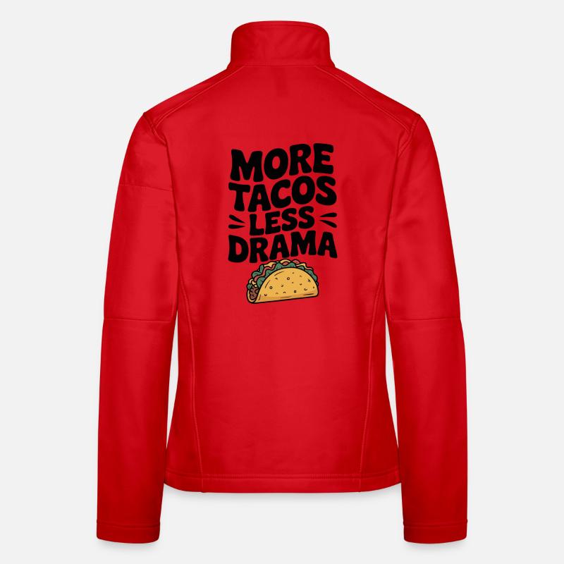 Plus de tacos, moins de drame Veste en tissu softshell Femme
