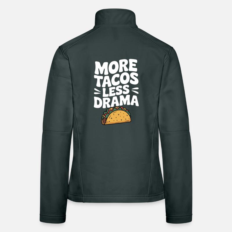 Plus de tacos, moins de drame Veste en tissu softshell Femme