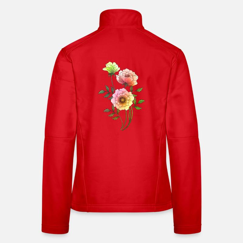 Fleur Veste en tissu softshell Femme
