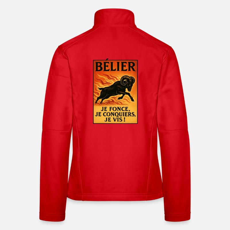 Widder Sternzeichen - Astrologie Frauen Softshelljacke