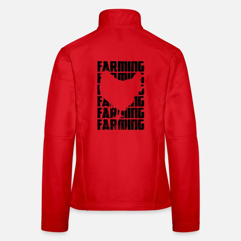 Élevage de poulets Veste en tissu softshell Femme