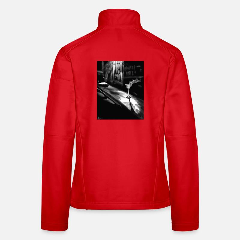Midnight Martini on Chrome Women's Softshell Jacket
