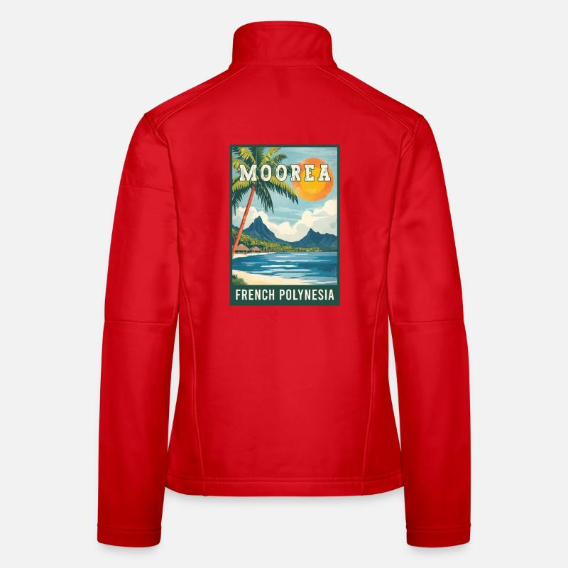 Explore Tropical Moorea in French Polynesia Women's Softshell Jacket