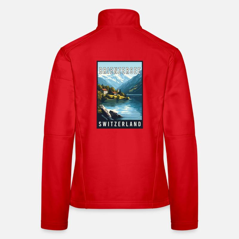 Entdecken Sie den Alpensee Brienzersee in der Schweiz Frauen Softshelljacke