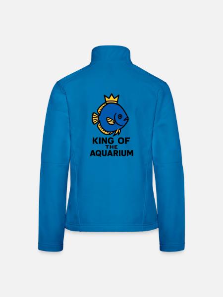 Der König des Aquariums gekrönten Diskusfisch - Frauen Softshelljacke - Rot - Hinten