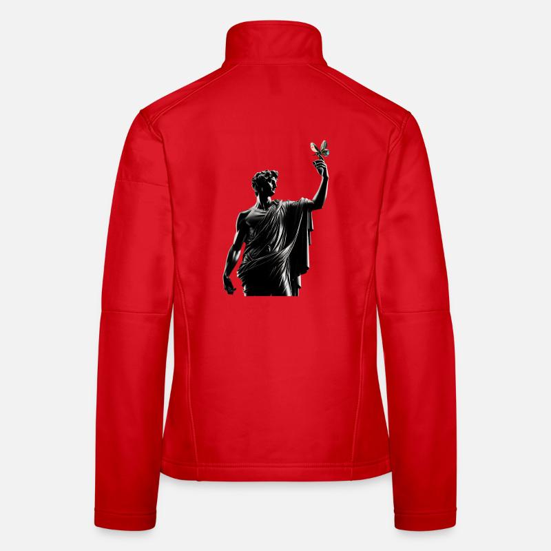 Pose davidique avec le papillon Veste en tissu softshell Femme