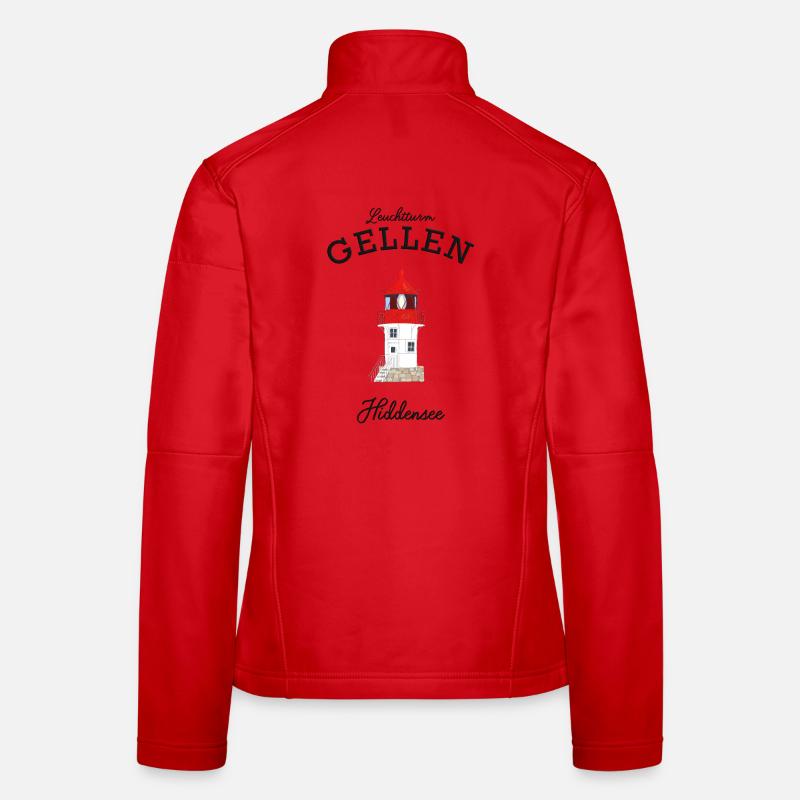Hiddensee, Leuchtturm Gellen, Poster Frauen Softshelljacke