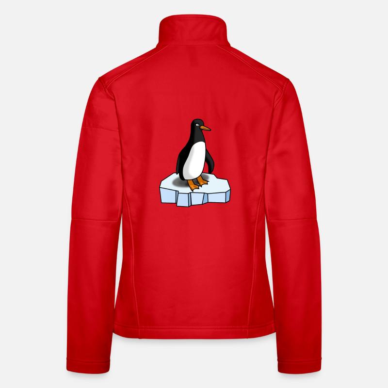 Pingouin mignon Veste en tissu softshell Femme
