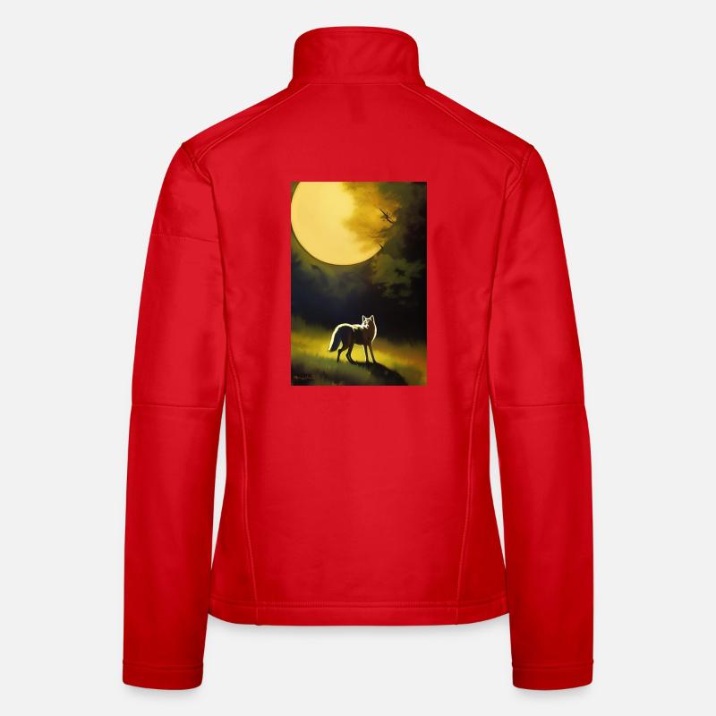 Wolf and Moon Women's Softshell Jacket