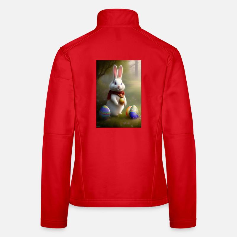 Osterhase mit Oster Eier Frauen Softshelljacke