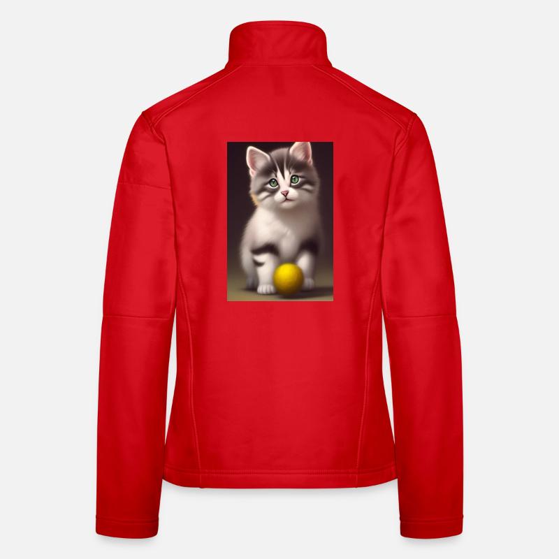 Bébé chat Veste en tissu softshell Femme