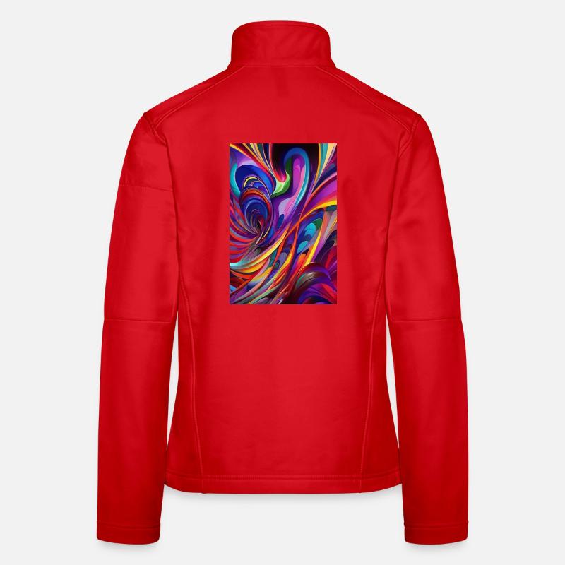 Abstract art Women's Softshell Jacket