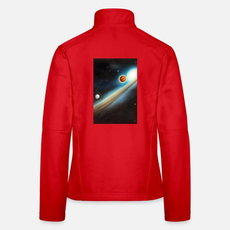 Space and planets Women's Softshell Jacket