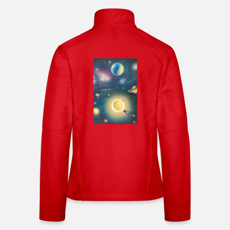 Space and planets Women's Softshell Jacket