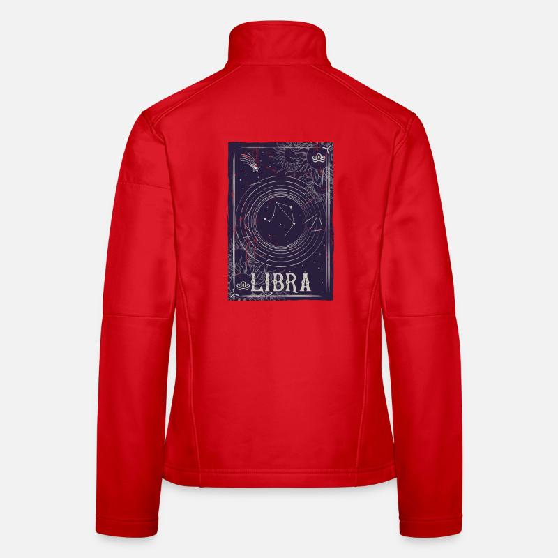 Libra Constellation Night Sky Print Women's Softshell Jacket