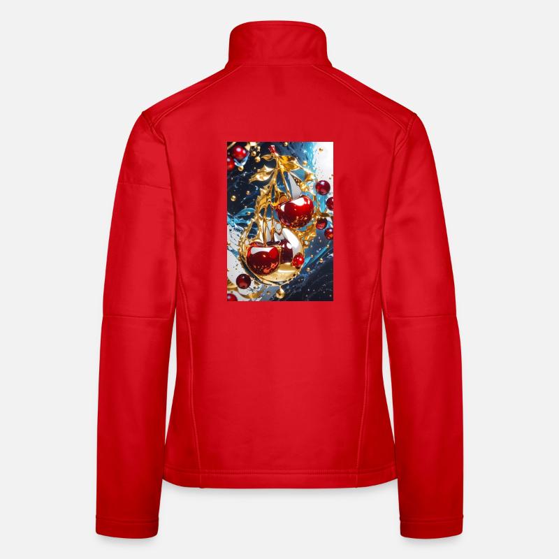 Cerises à l’or Veste en tissu softshell Femme