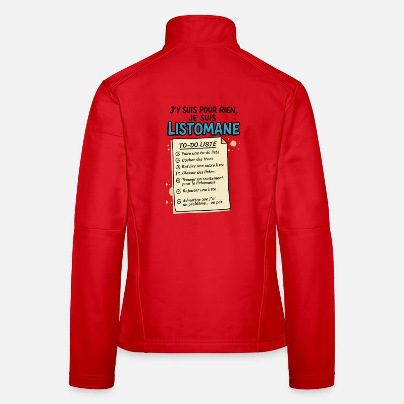 Ich bin ein Listomane Frauen Softshelljacke