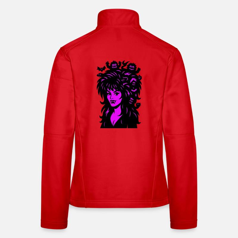 Dame vampire avec des super-cheveux ! Veste en tissu softshell Femme