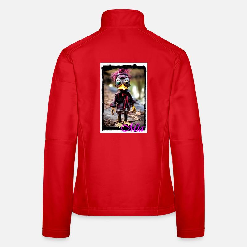 Eingängiges Steampunk-Maskottchen Mädchen Street Frauen Softshelljacke