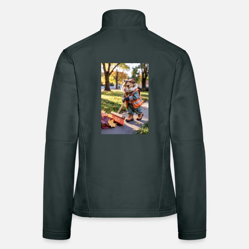 Humanoid Sweeper Hamster Women's Softshell Jacket