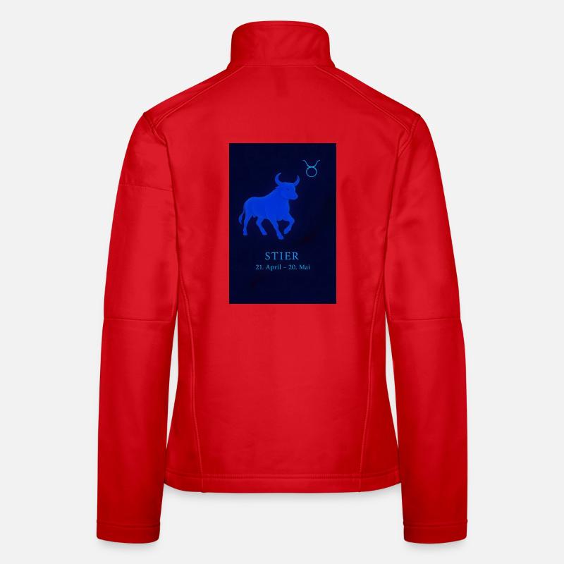 Sternzeichen Stier Design Frauen Softshelljacke