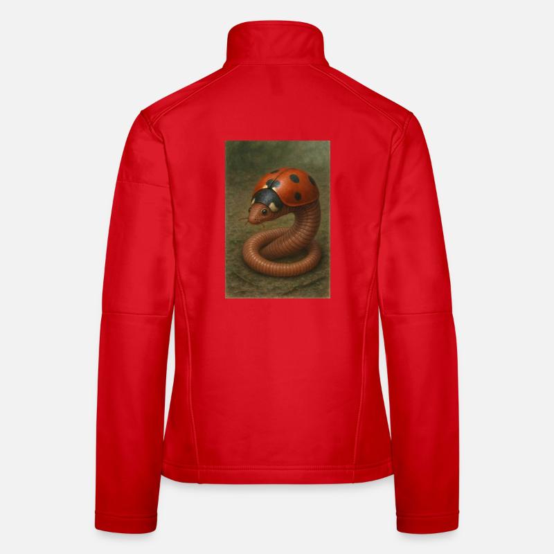 Ladybug and earthworm Women's Softshell Jacket