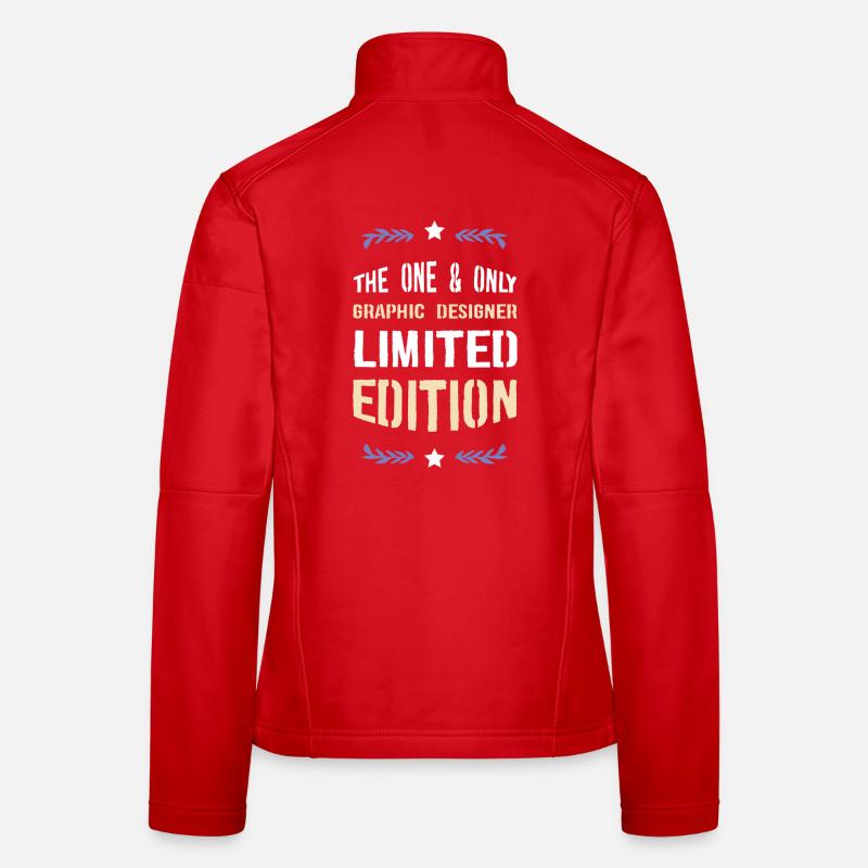Édition graphique limitée Veste en tissu softshell Femme