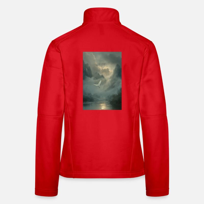 Mistbound Flight Over Mountain Veil Women's Softshell Jacket