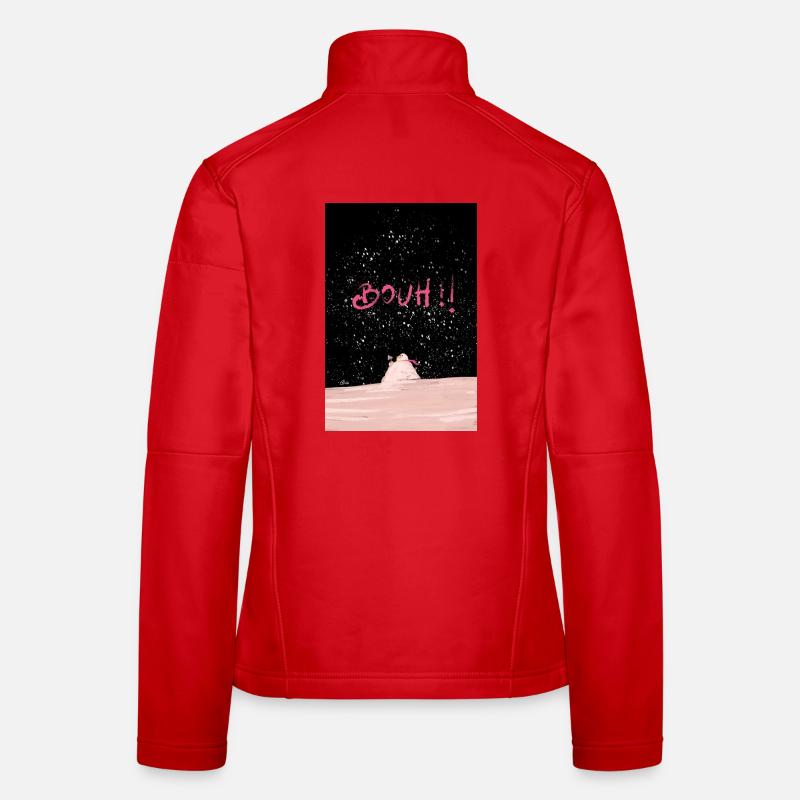 Schneemann-Boo!! Frauen Softshelljacke