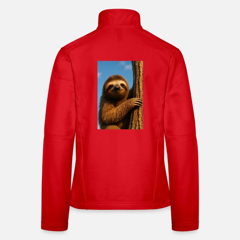 Sunlit sloth tree Women's Softshell Jacket