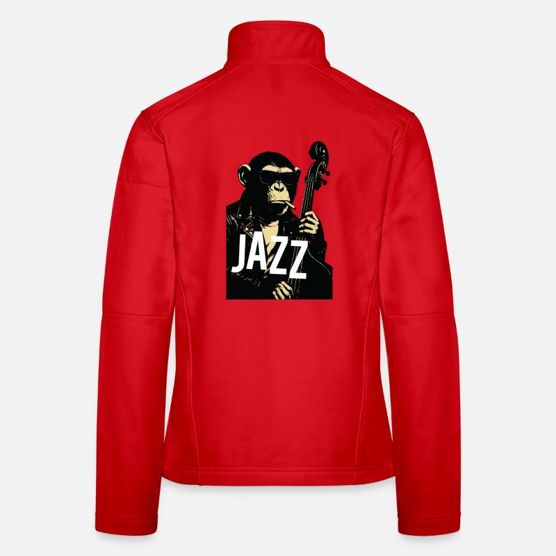 Jazz Monkey Noir Tee Women's Softshell Jacket