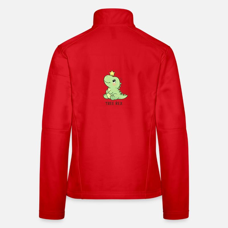 Tree Rex Dinosaur T-Rex Women's Softshell Jacket