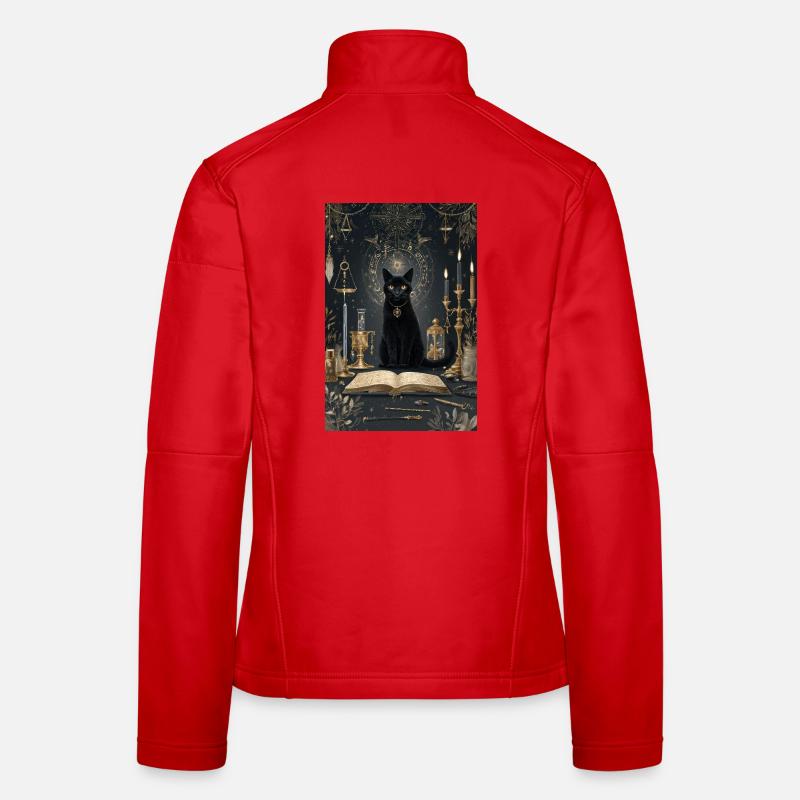 Midnight Cat Alchemist Women's Softshell Jacket