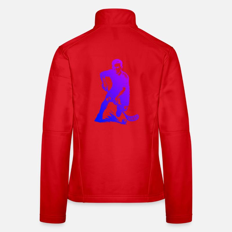 Attention fans de floorball, déclaration simple Veste en tissu softshell Femme